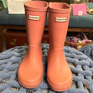 Hunter Pink Waterproof Boots